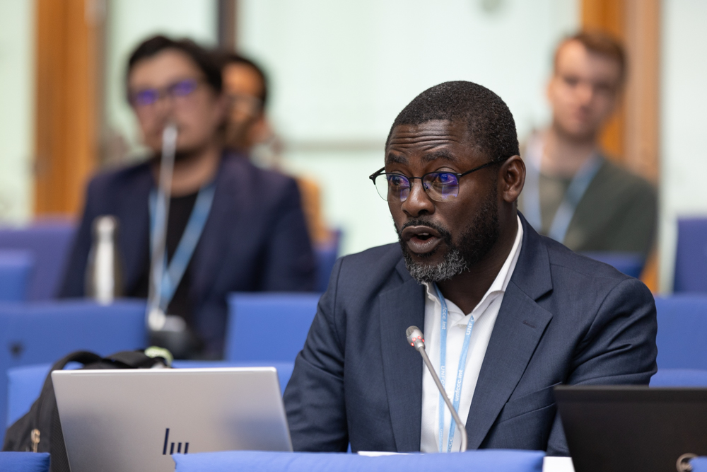 Adessou Kossivi speaking at the Bonn Climte Conference 2024